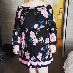 Floral off the shoulder dress